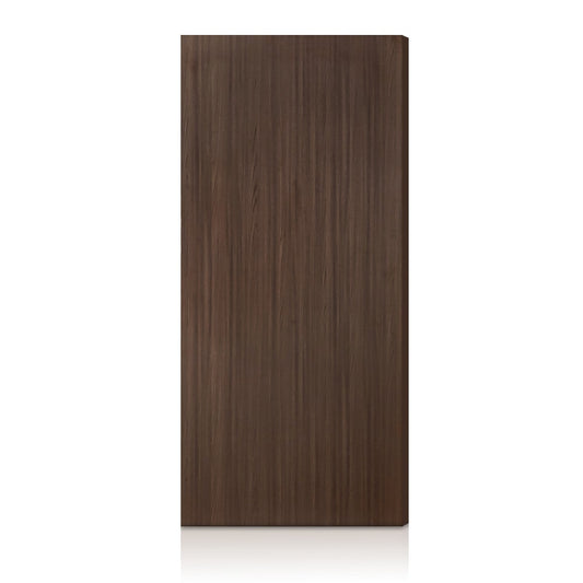CALHOME 30 in. x 84 in. Walnut Texture Flush Hollow Core Composite Interior Door Slab