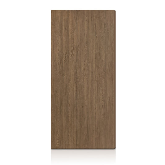 CALHOME 32 in. x 96 in. Walnut Texture Flush Hollow Core Composite Interior Door Slab
