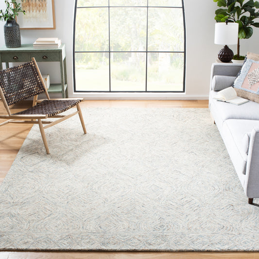 Safavieh  Ikat 703 Beige/Gray Contemporary 6ft x 9ft Medium Rectangle Rug