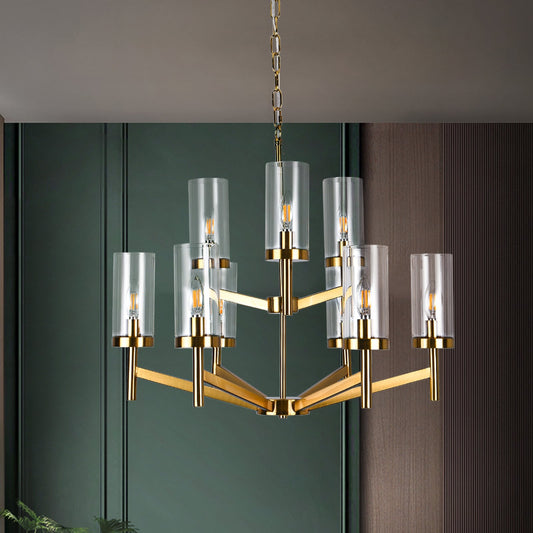 GZJunYo 9 -Light Gold Modern/contemporary For Use in Bedrooms Dining Rooms Foyers Kitchens Living Rooms Chandelier