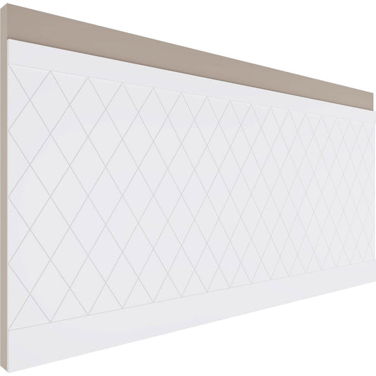 Ekena Millwork 44-in x 94-1/2-in Smooth White PVC Wainscoting Diamond