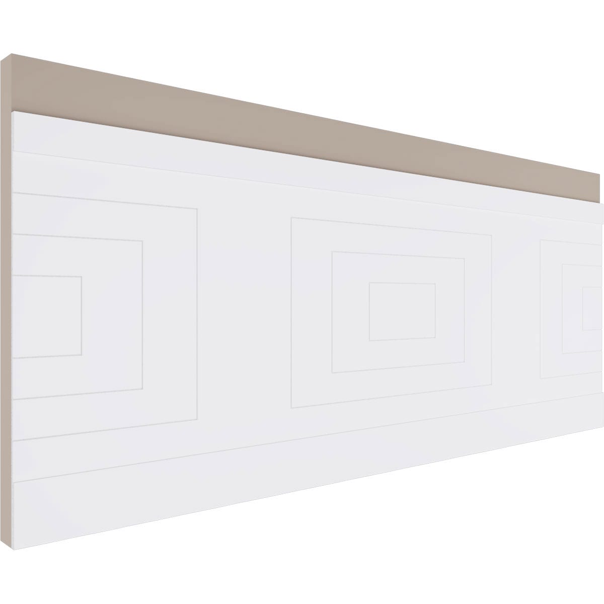 Ekena Millwork 36-in x 94-1/2-in Smooth White PVC Wainscoting
