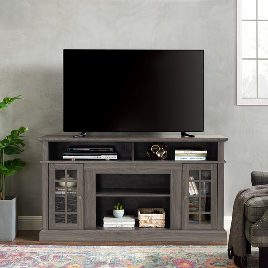 Dimakai Modern/Contemporary Black 58.25-in W TV stand ( Accommodates TVs up to 80-in )