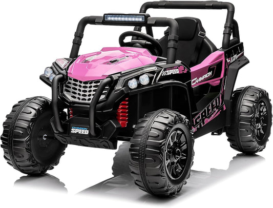 Garvee 12V Electric Ride On UTV for Kids/ Off Road Truck with Remote Control/ Music/ LED Lights / Suspension/ Ages 3 To 8/ Eco friendly electric ride on zero emission