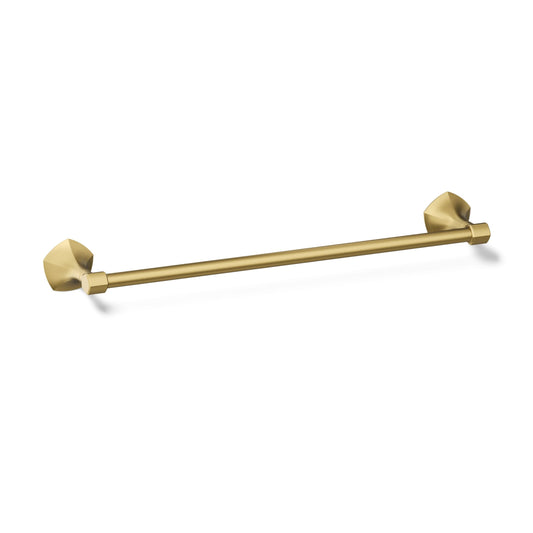 KOHLER Occasion 18-in Vibrant Brushed Moderne Brass Wall mount Single Towel Bar