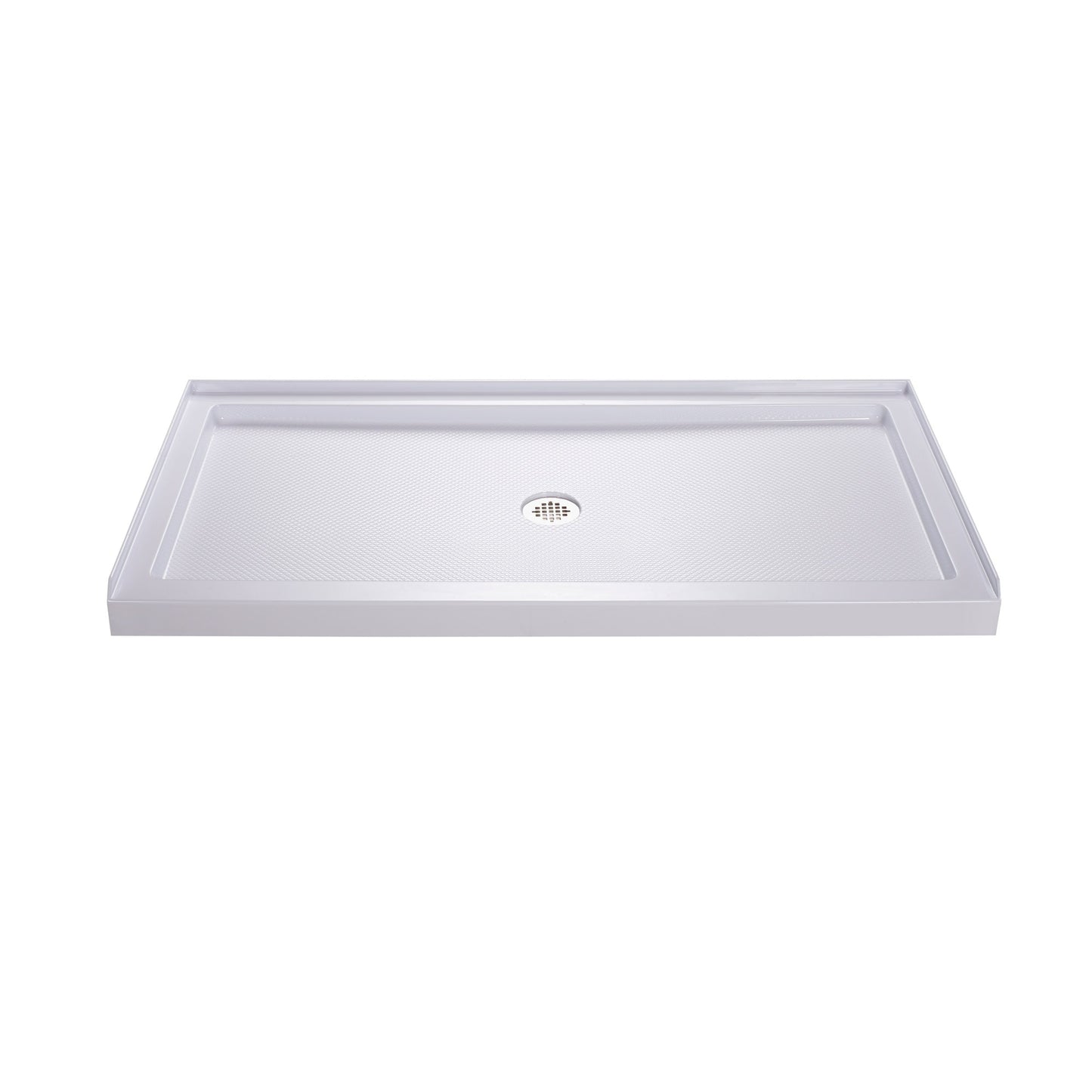 DreamLine SlimLine 32-in W x 54-in L Center White Single Threshold Rectangle Shower Pan Base with 2.75-in H Threshold