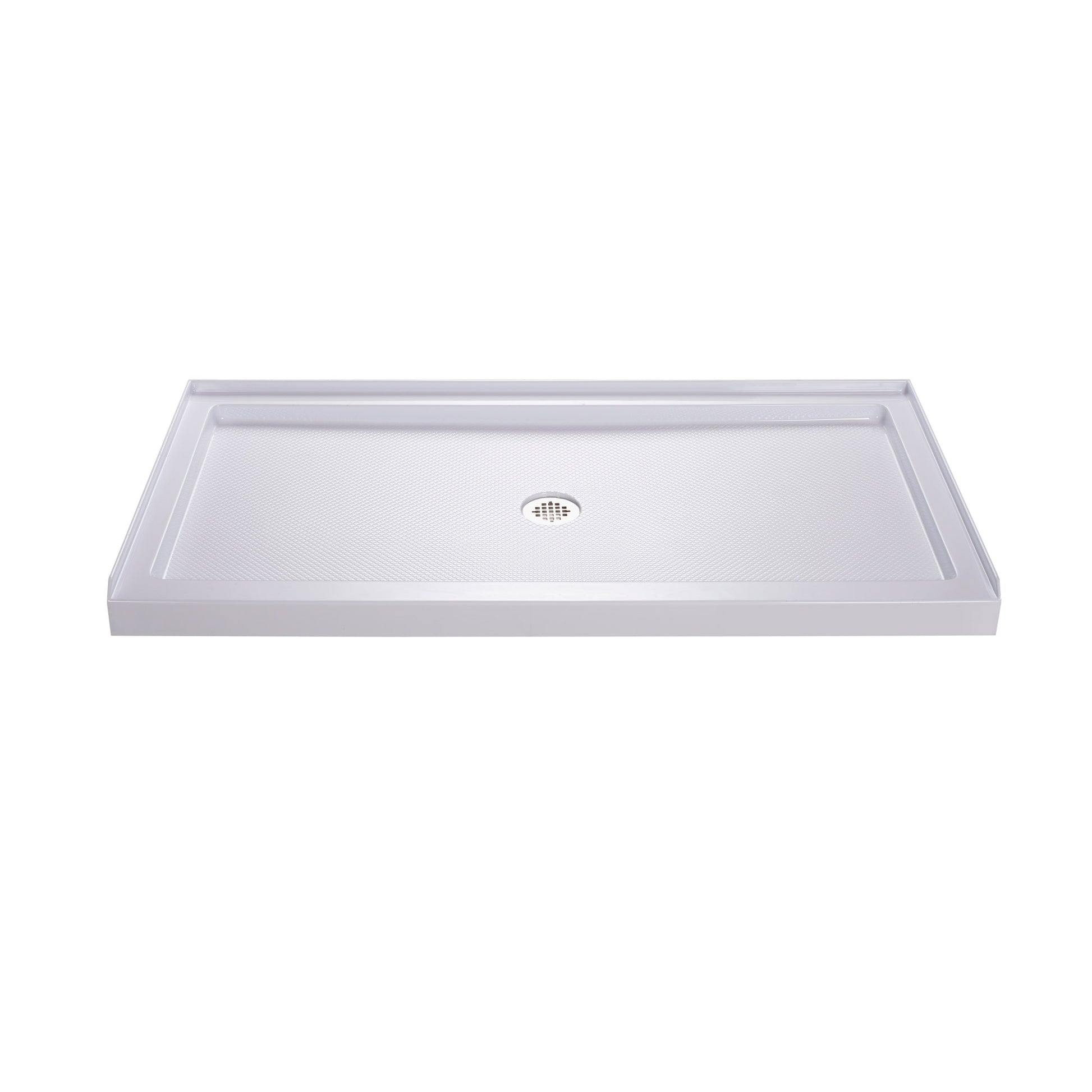 DreamLine SlimLine 32-in W x 54-in L Center White Single Threshold Rectangle Shower Pan Base with 2.75-in H Threshold