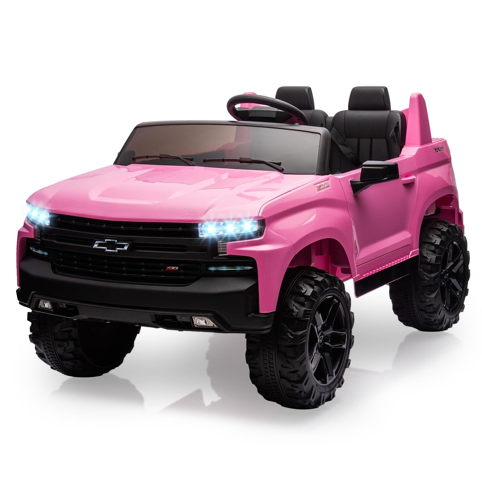 Garvee Chevrolet Silverado 24V 2-Seater Ride-On w/ Parent Remote - Spring Suspension 3 Speeds and Music