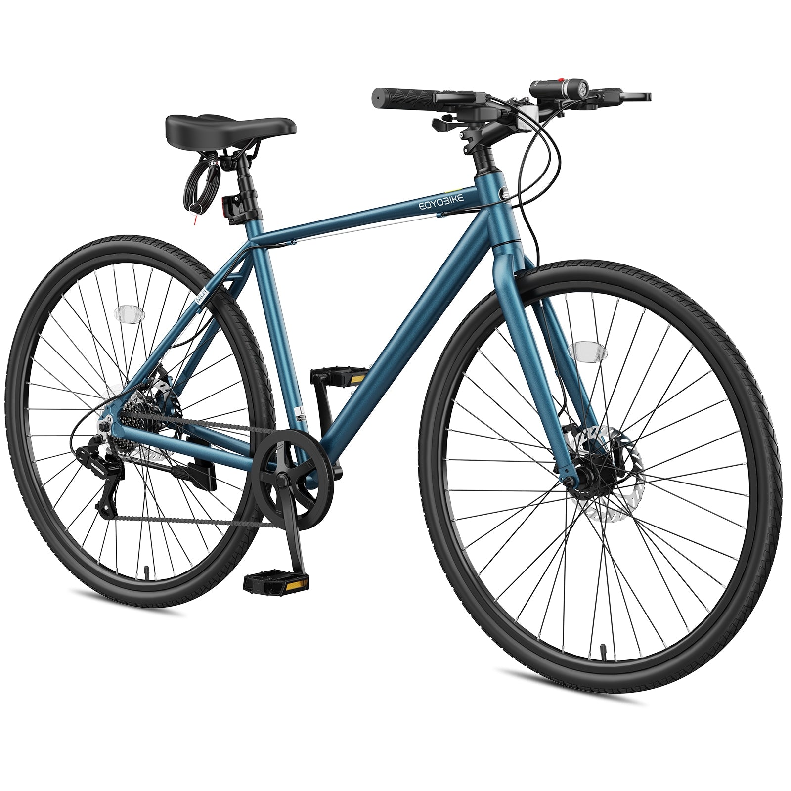 DOCRED MOONCOOL 29 inch Hybrid Bike 8 Speed Commuter Bicycle L Size Green