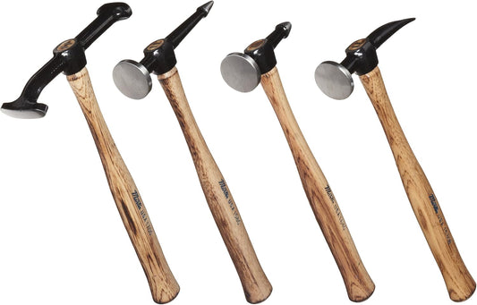 Martin 694K 4 Piece Body and Fender Repair Tool Set, Wood Handles