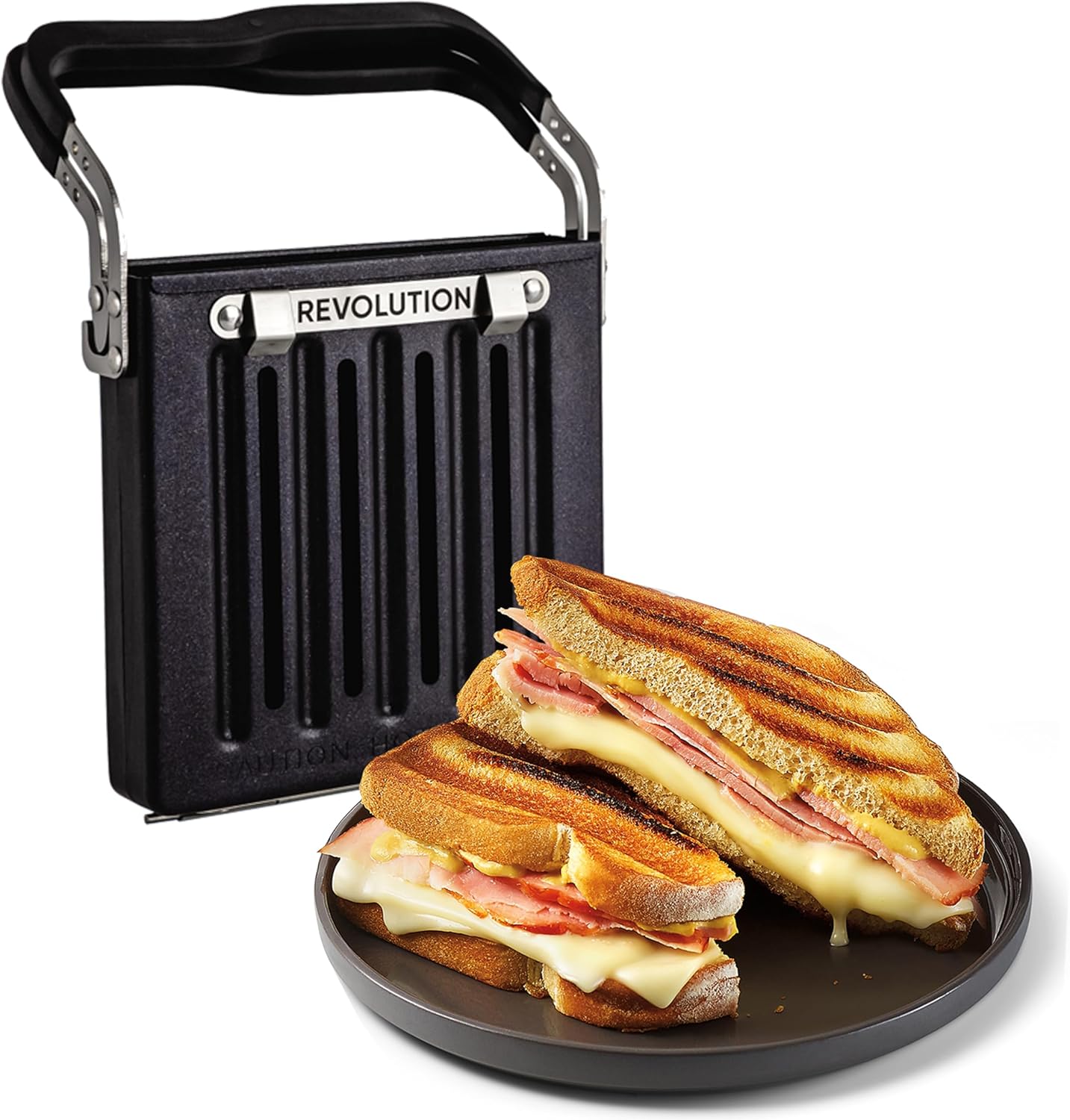Revolution Toastie Press (Works With All Toasters) Conveniently Toast Delicious Quesadillas, Paninis, and Grilled Cheese in Your Toaster