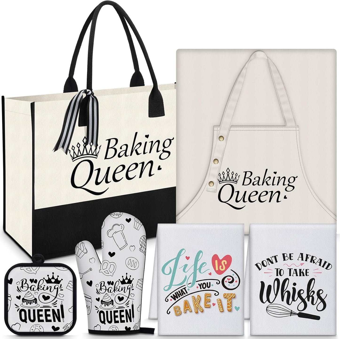 Langyiwee 6 Pcs Baking Gifts Set Fun Bake Gifts for Women Birthday Presents for Baker Mom Sister Wife Aunt