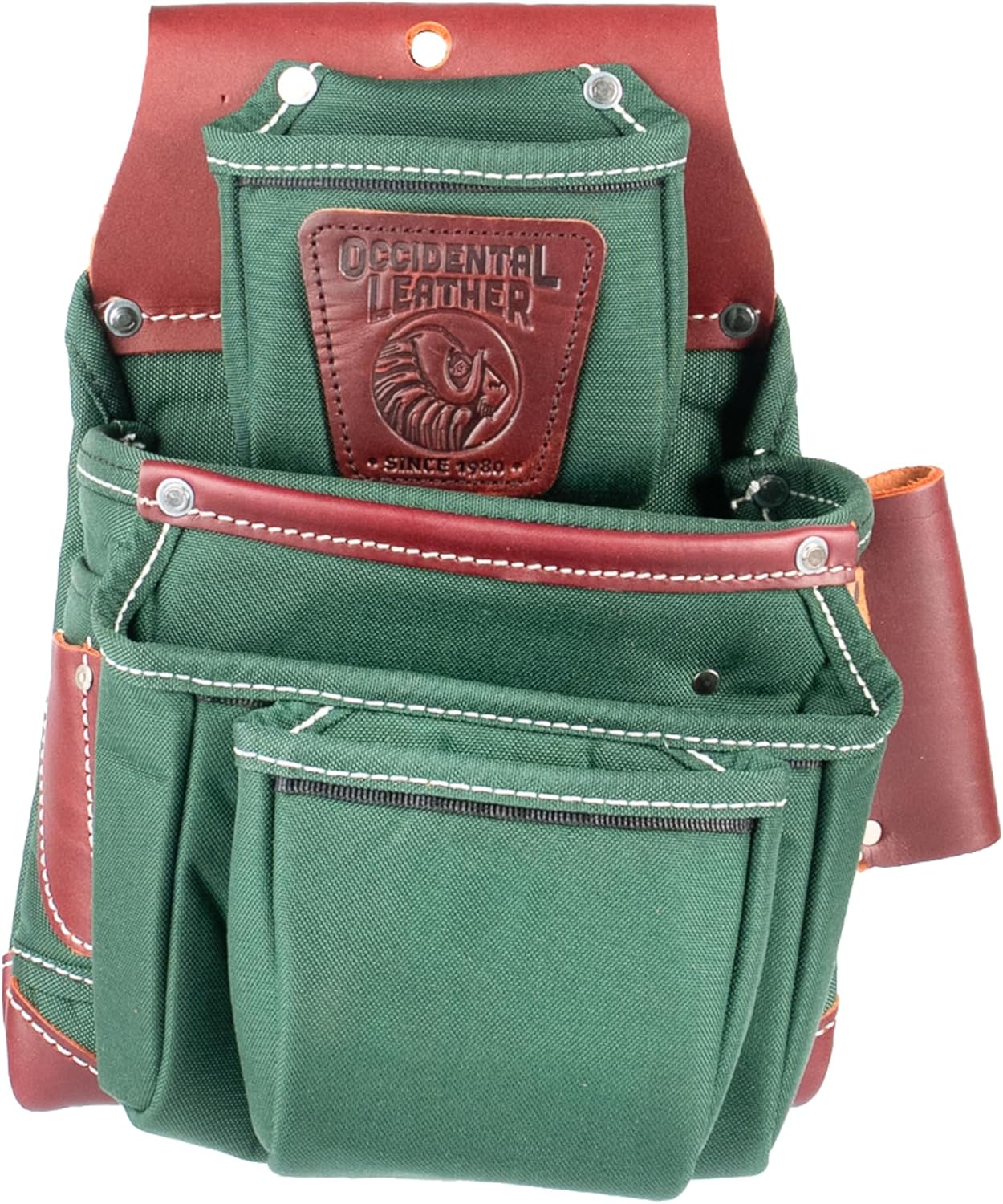 Occidental Leather OxyLights 4 Pouch Fastener Bag - Right Hand - 10 Pockets & Tool Holders - Made in USA