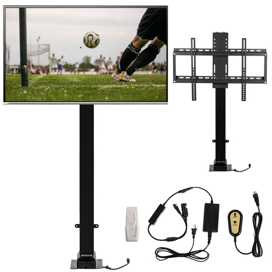 BENTISM Motorized Height Adjustable TV Lift for 32-70" TVs with Remote, 154lbs Capacity