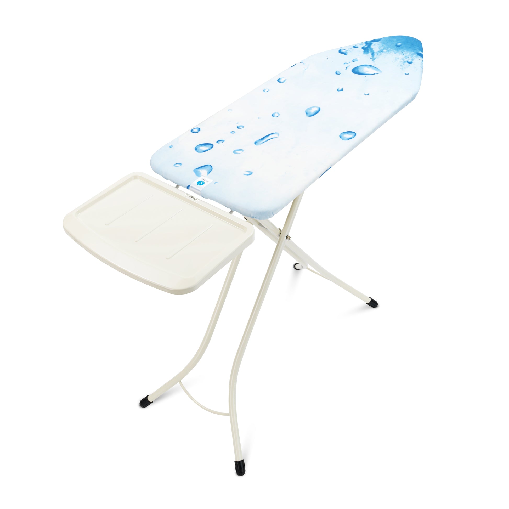 Brabantia Ironing Board C Extra Wide, 49 x 18 inches, Steam Generator Holder, Ice Water