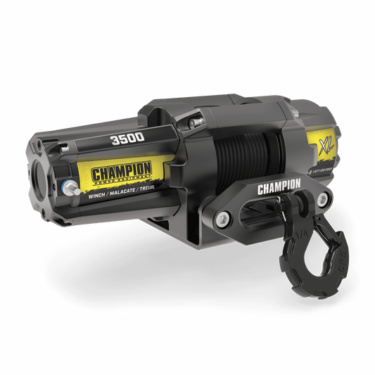 Champion Power Equipment XL 3500-lb. ATV/UTV Synthetic Rope Winch Kit