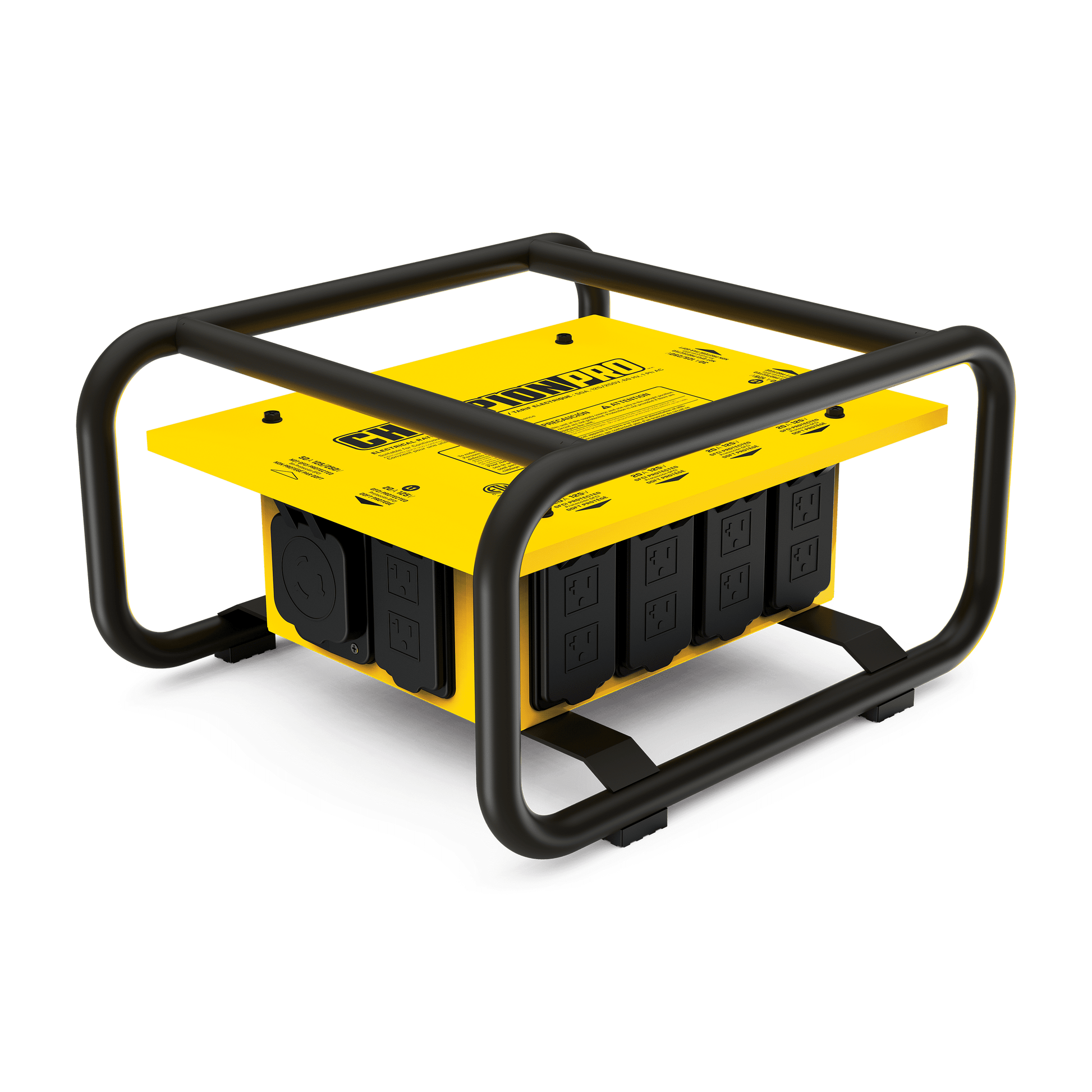 Champion Power Equipment Yellow 19.10" x 15.90" x 10.00", Steel Portable Electrical Distribution Box