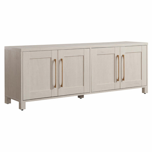 Evelyn&Zoe Chabot Rectangular TV Stand for TV's up to 75", Alder White