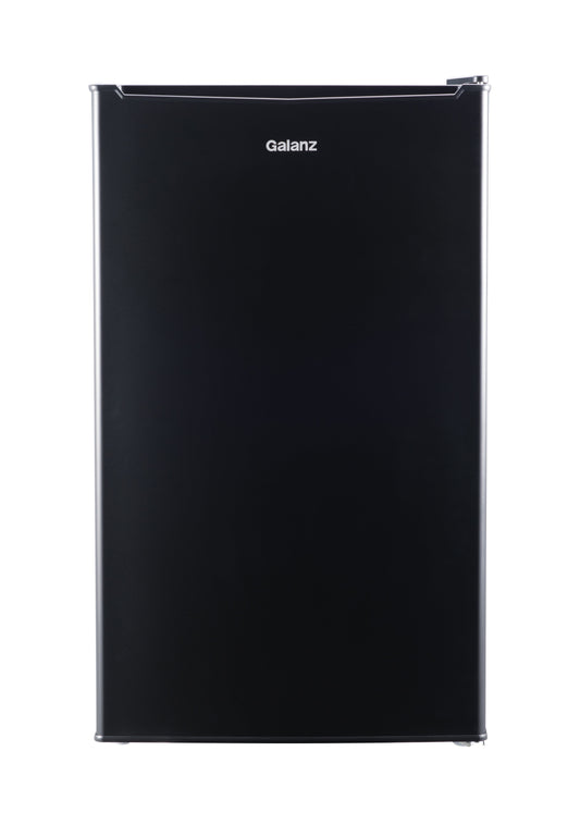 Galanz 3.3 Cu ft One Door Mini Fridge, Black Estar, New