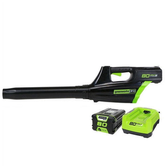 Greenworks 80V 500 CFM at 125 MPH Cordless Blower + 2.0Ah Battery & Charger Included 2400102