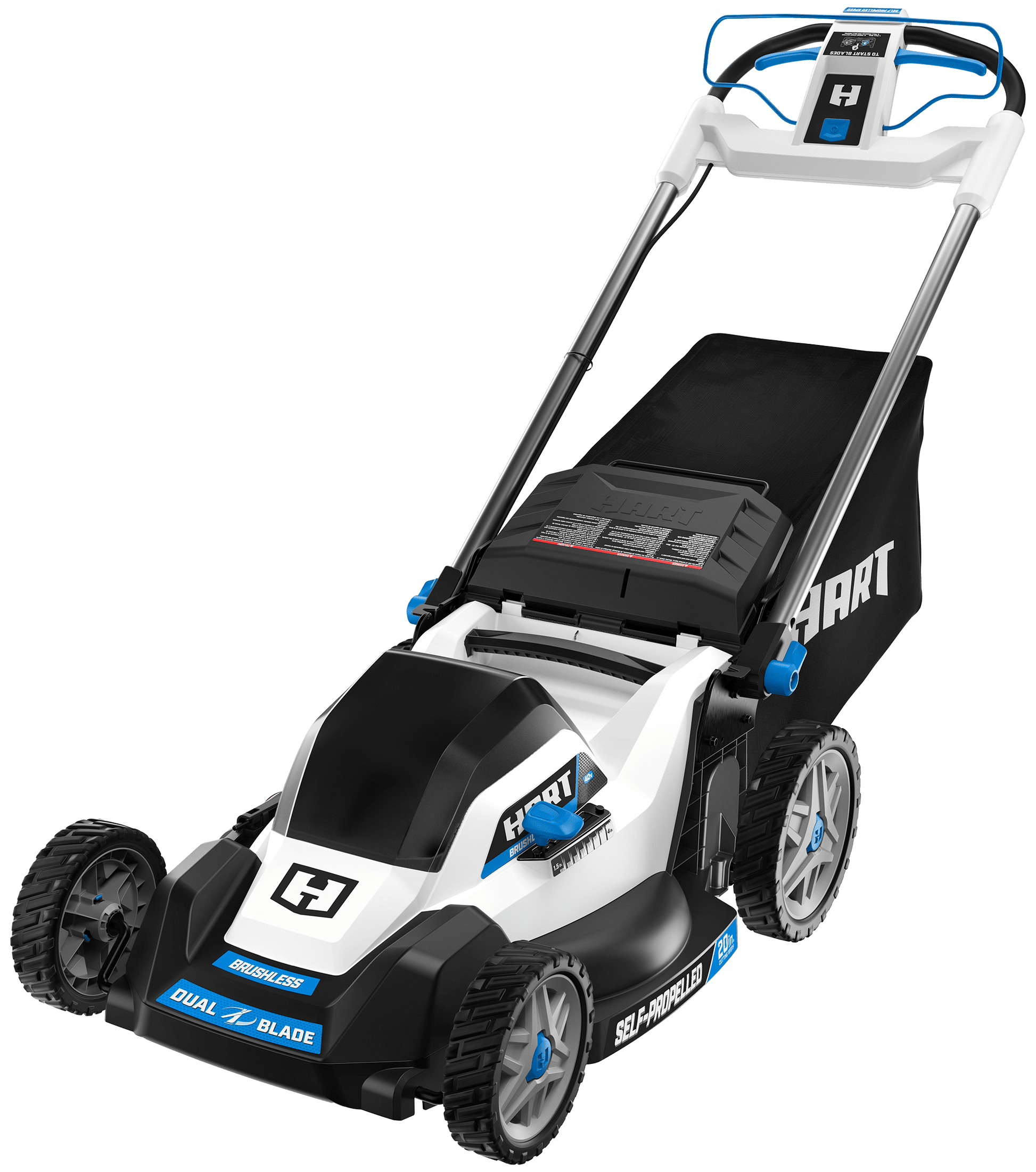 HART 40V 20" Self-Propelled Dual Blade Mower