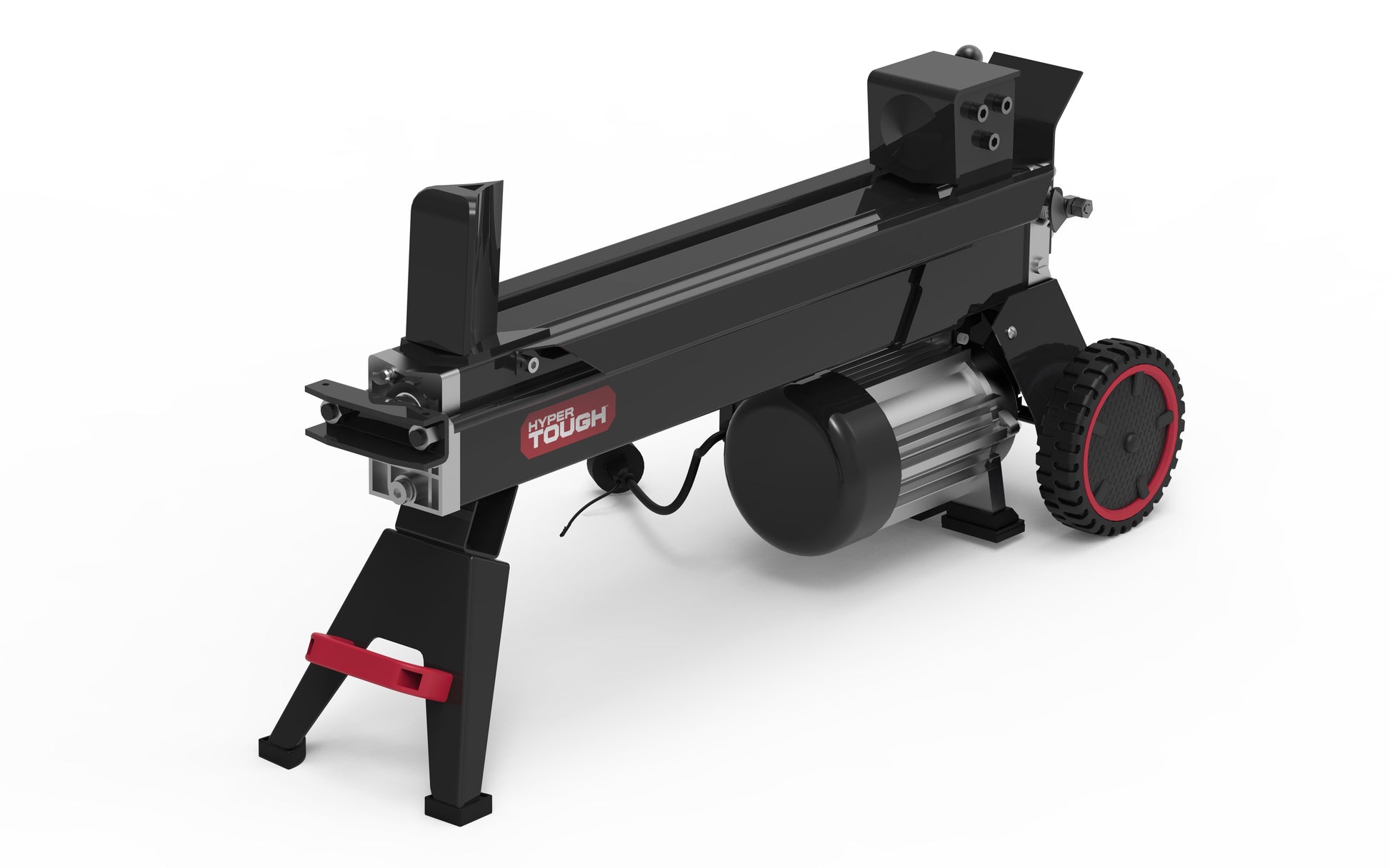 Hyper Tough 5 Ton Log Splitter, 15-Amp Induction Motor with Hydraulic Ram, Horizontal Use with Vertical Storage