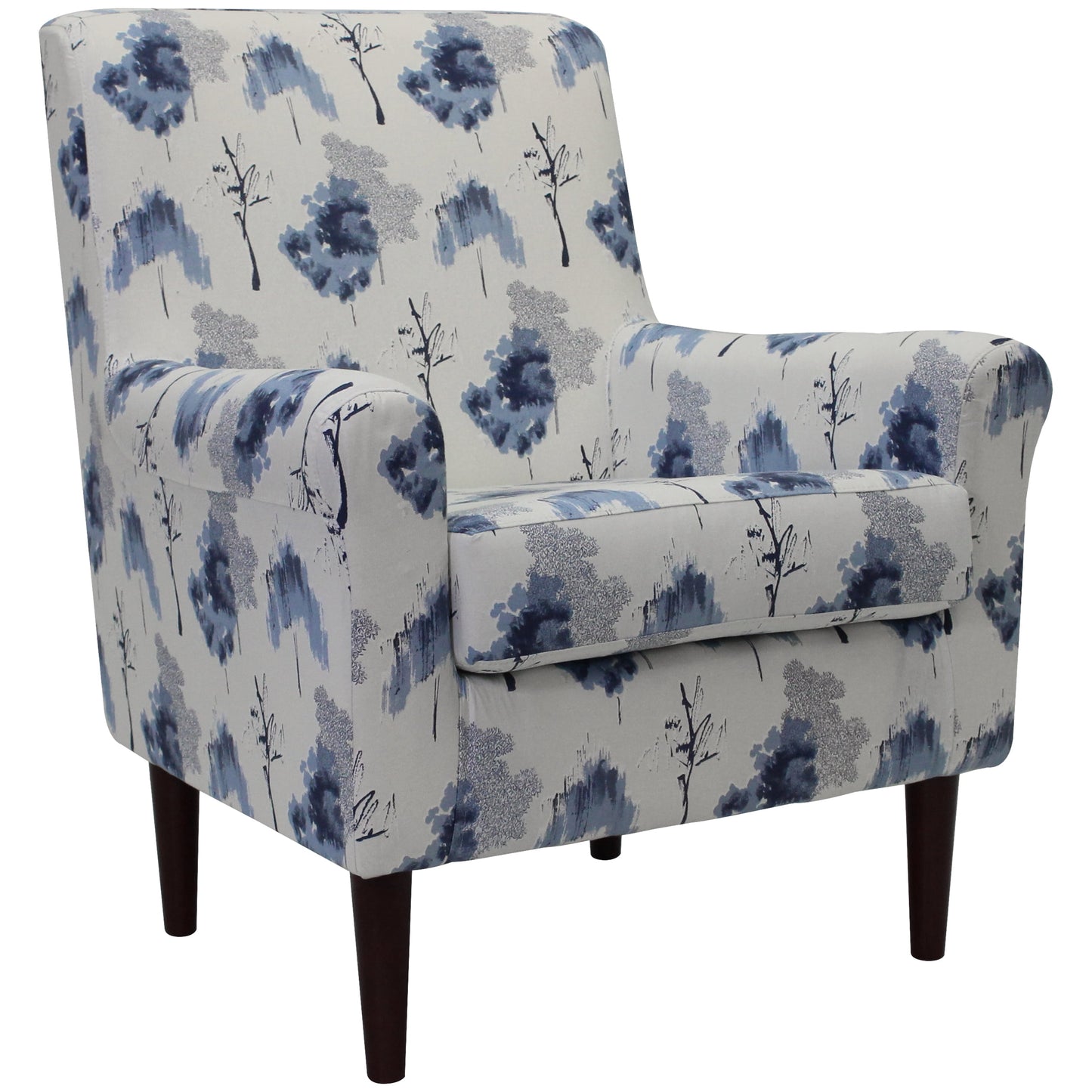 Mainstays Raelynn Lounge Chair, Light Navy