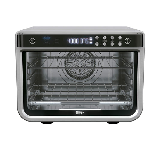 Ninja Foodi 8-in-1 XL Pro Air Oven, 2 Level Cooking, Air Fryer, Bake, Roast, Toast, with True Surround Convection Technology, Stainless, DT200