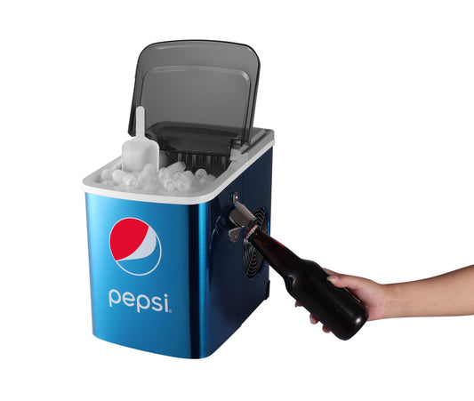 Pepsi Ice Maker 26 lbs/24 hours Capacity Built-in Ice Maker,Blue