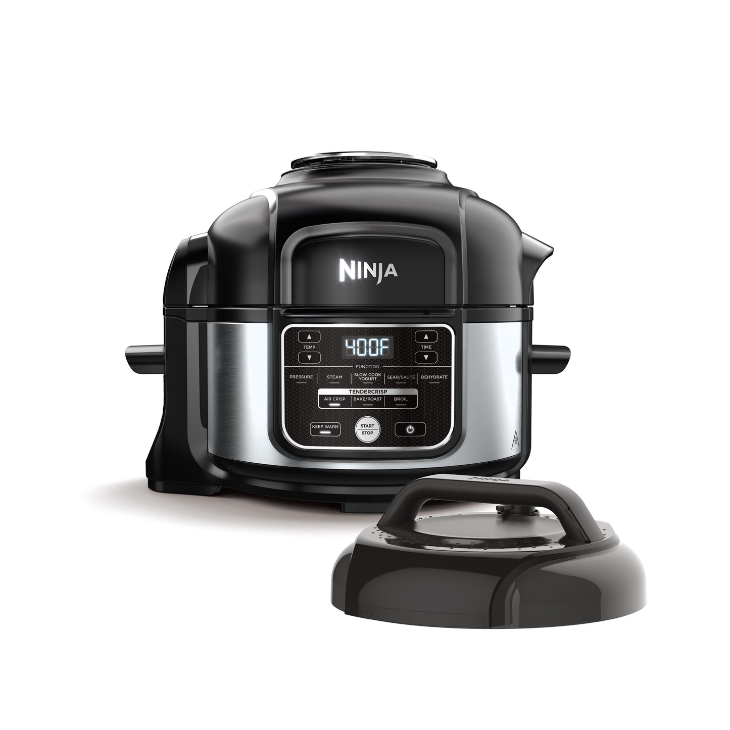Ninja Foodi 10-in-1 5 Qt Pressure Cooker, Steamer, Bake, Broil, Dehydrate, Air Fryer, Non-Stick, FD101 Stainless Steel
