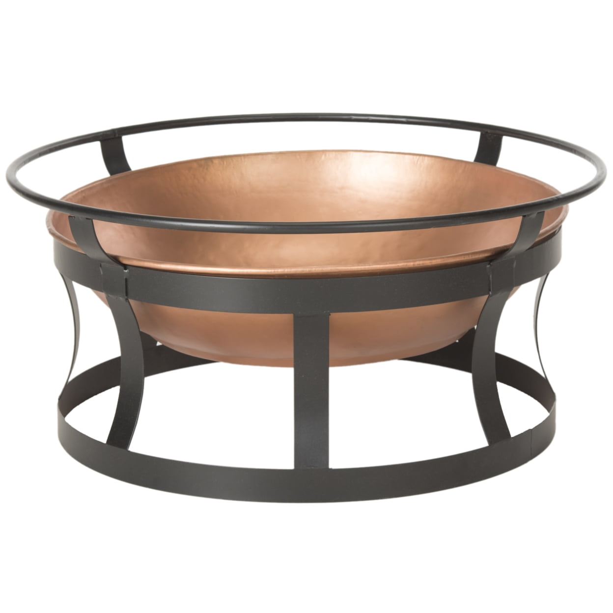 SAFAVIEH Outdoor Collection Bonaire Fire Pit Copper/Black