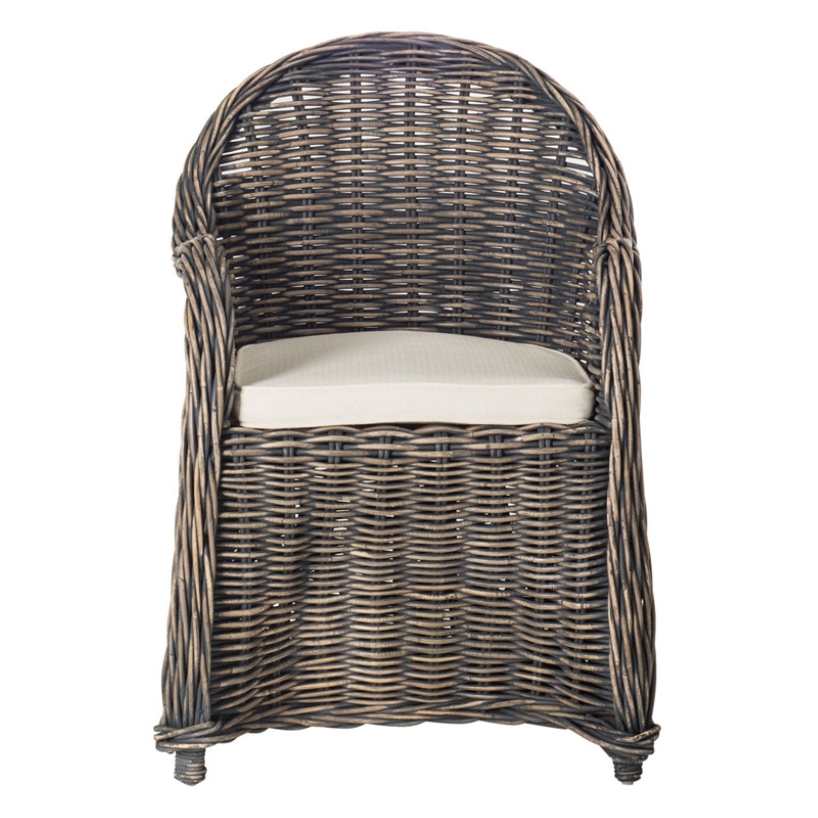 Safavieh Callista Wicker Club Chair, Black Wash
