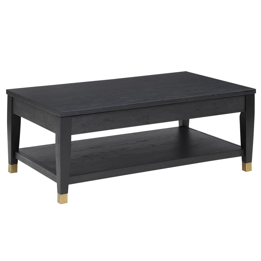 Steve Silver Yves Rectangle Wood Lift-top Coffee Table, Black