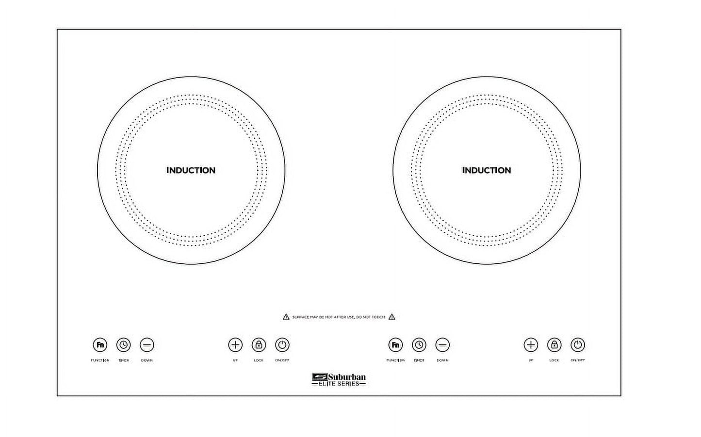 SUBURBAN DOUBLE ELEMENT  COOKTOP