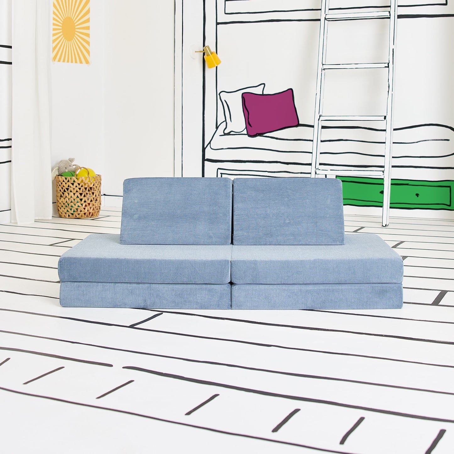 Yourigami Play Lounger, Fossil Grey