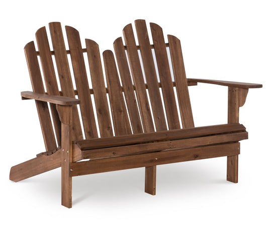 Linon Home Outdoor Silas Adirondack Double Bench