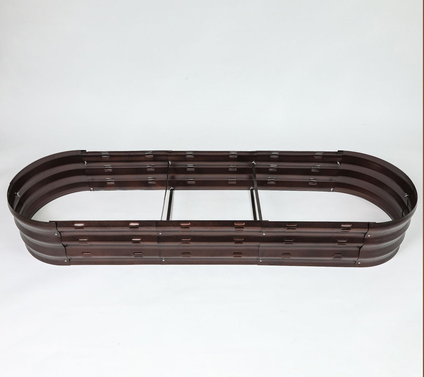 LuxenHome Metal Oval Garden Bed