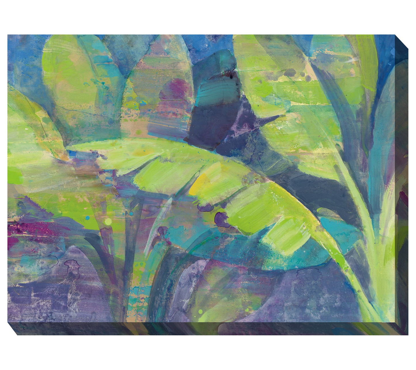 West of the Wind Outdoor Canvas Art Bermuda Pal m 40" x 30"