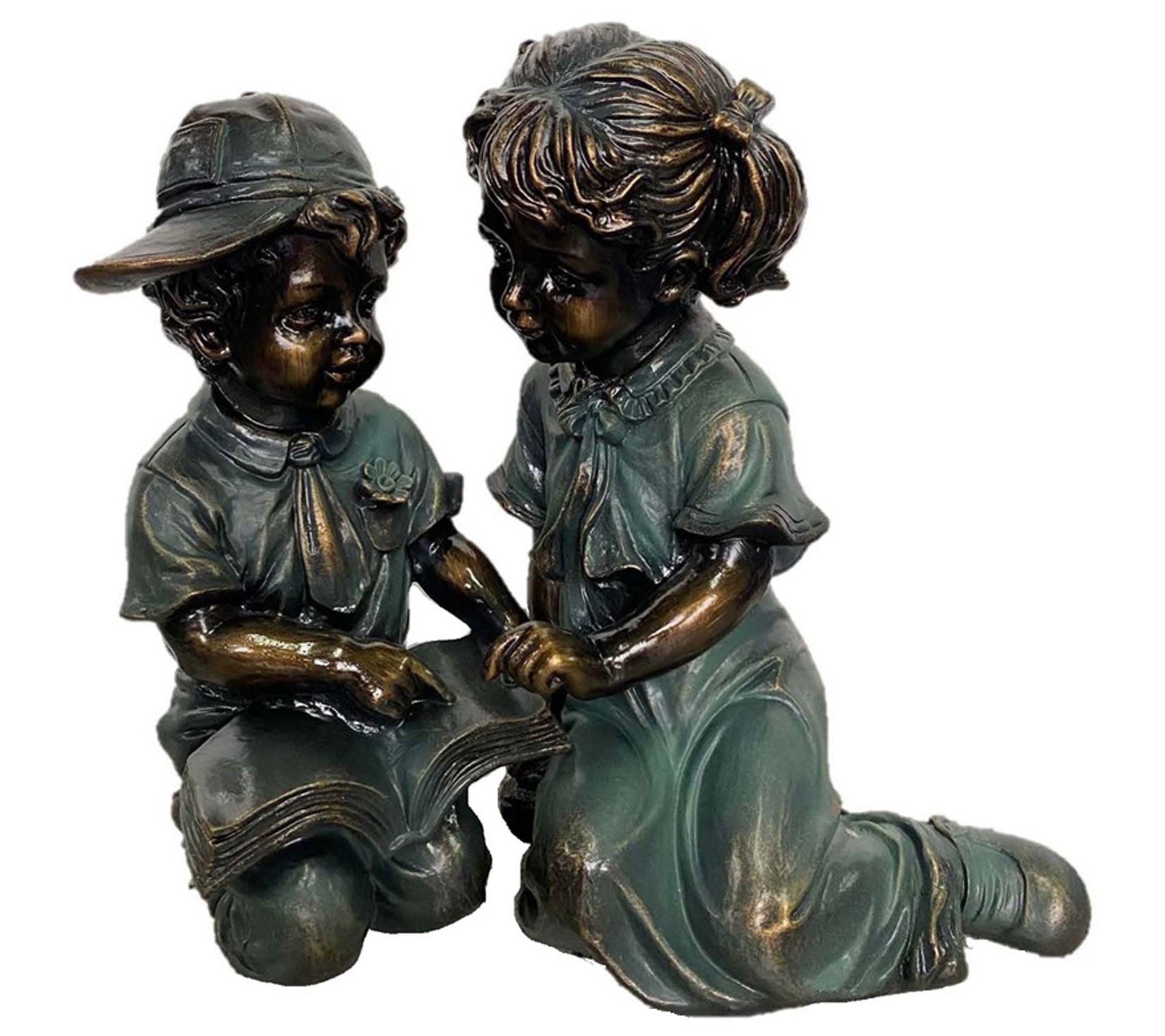 SWI Garden 12" Boy and Girl Reading
