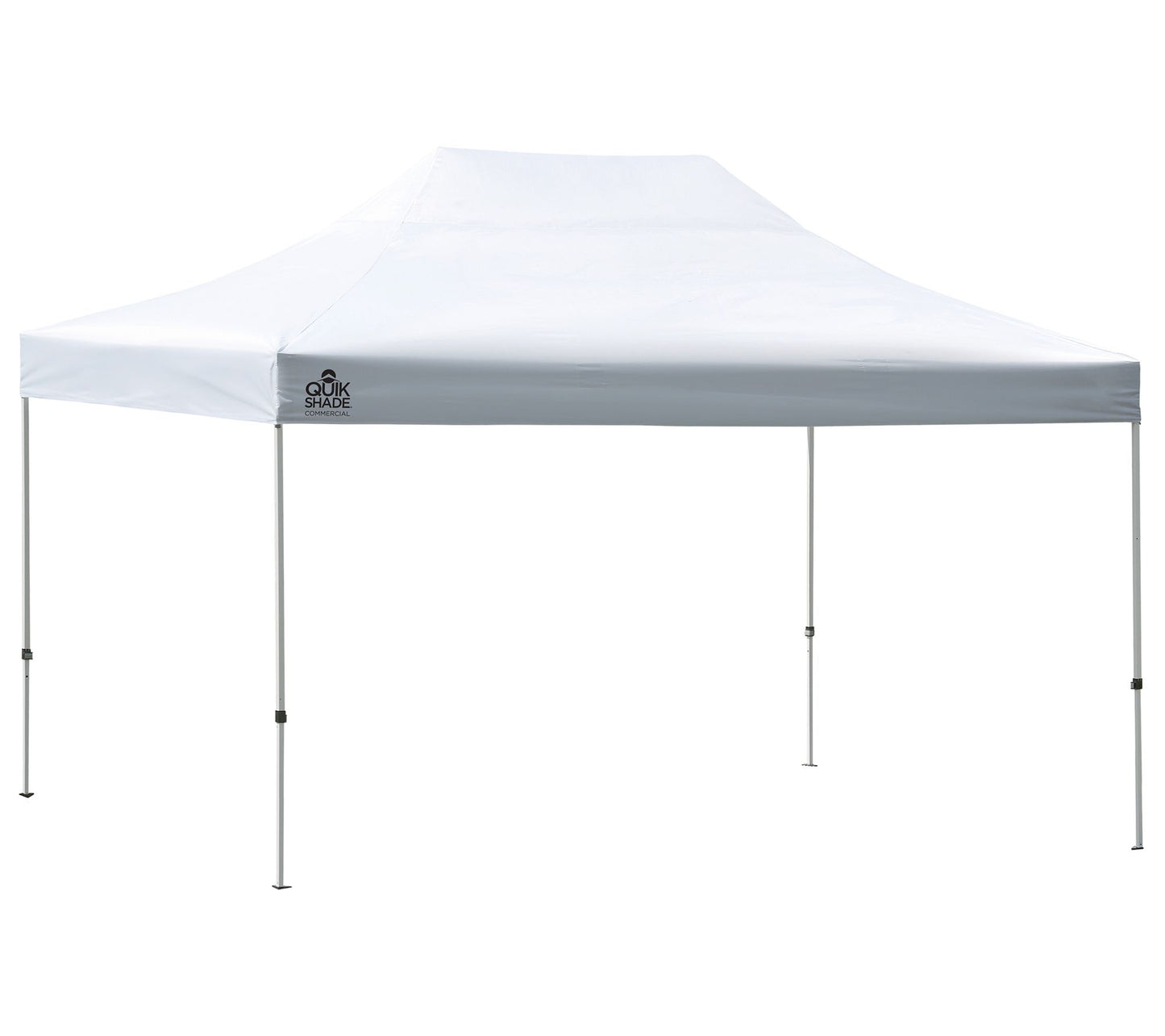 Quik Shade 10' x 15' White Pop-Up Tent Canopy