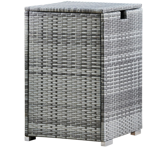 Patio Wicker Hideaway Gas Tank Table for Fire Pits