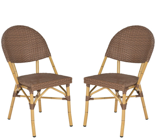 Safavieh Barrow Indoor/Outdoor Set of Two Stacking Arm Chairs