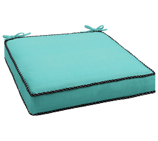 Sunbrella Indoor/Outdoor 19" Chair Cushion, Braided Cord