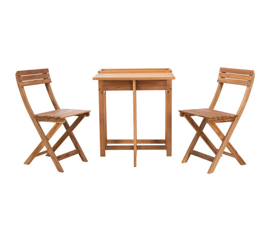 Walten Flower Shelf 3-Piece Bistro Set by Safavieh