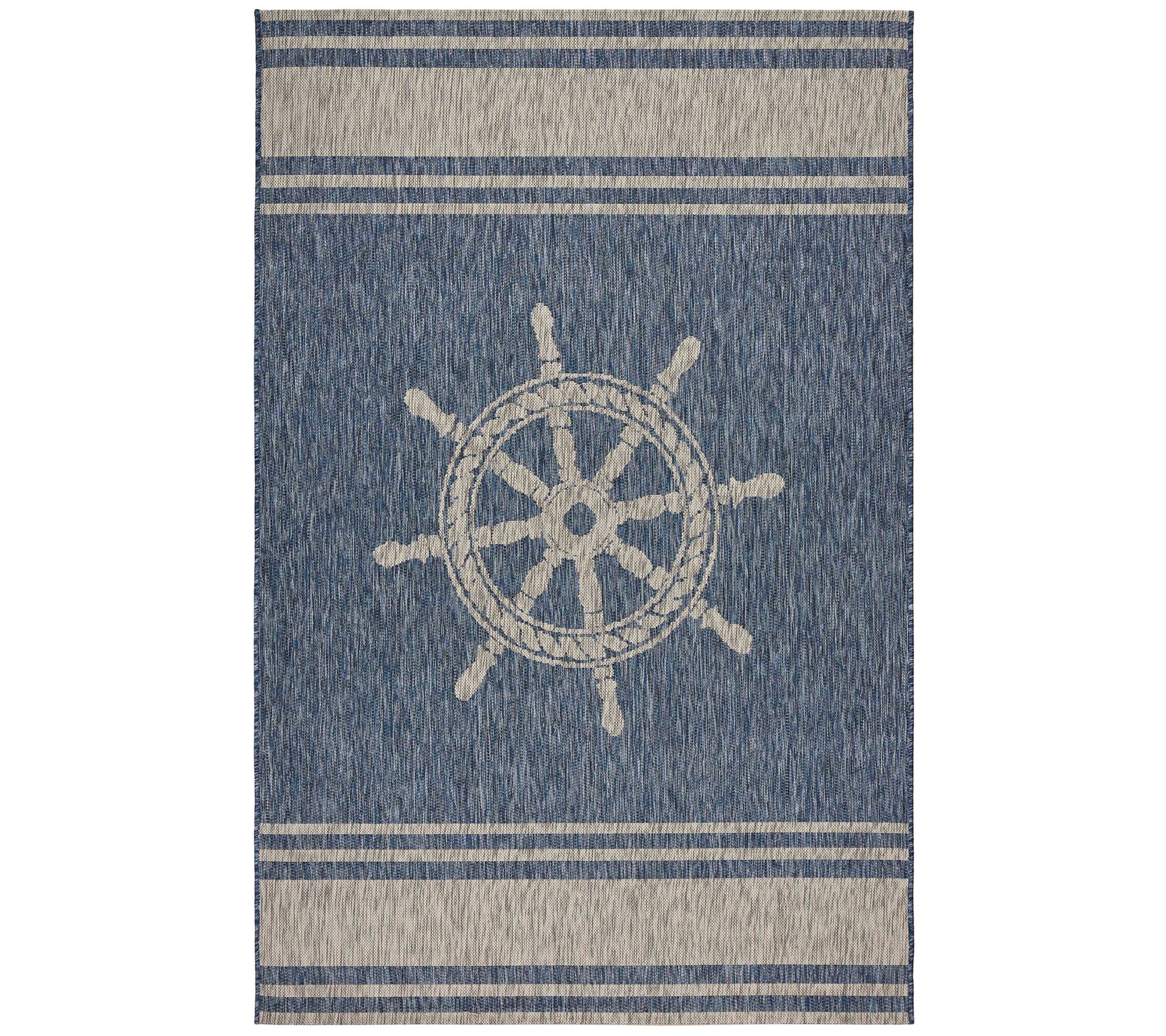 Ox Bay Nautical Helm Indoor/Outdoor Captiva Rug7'9" x 9'5"