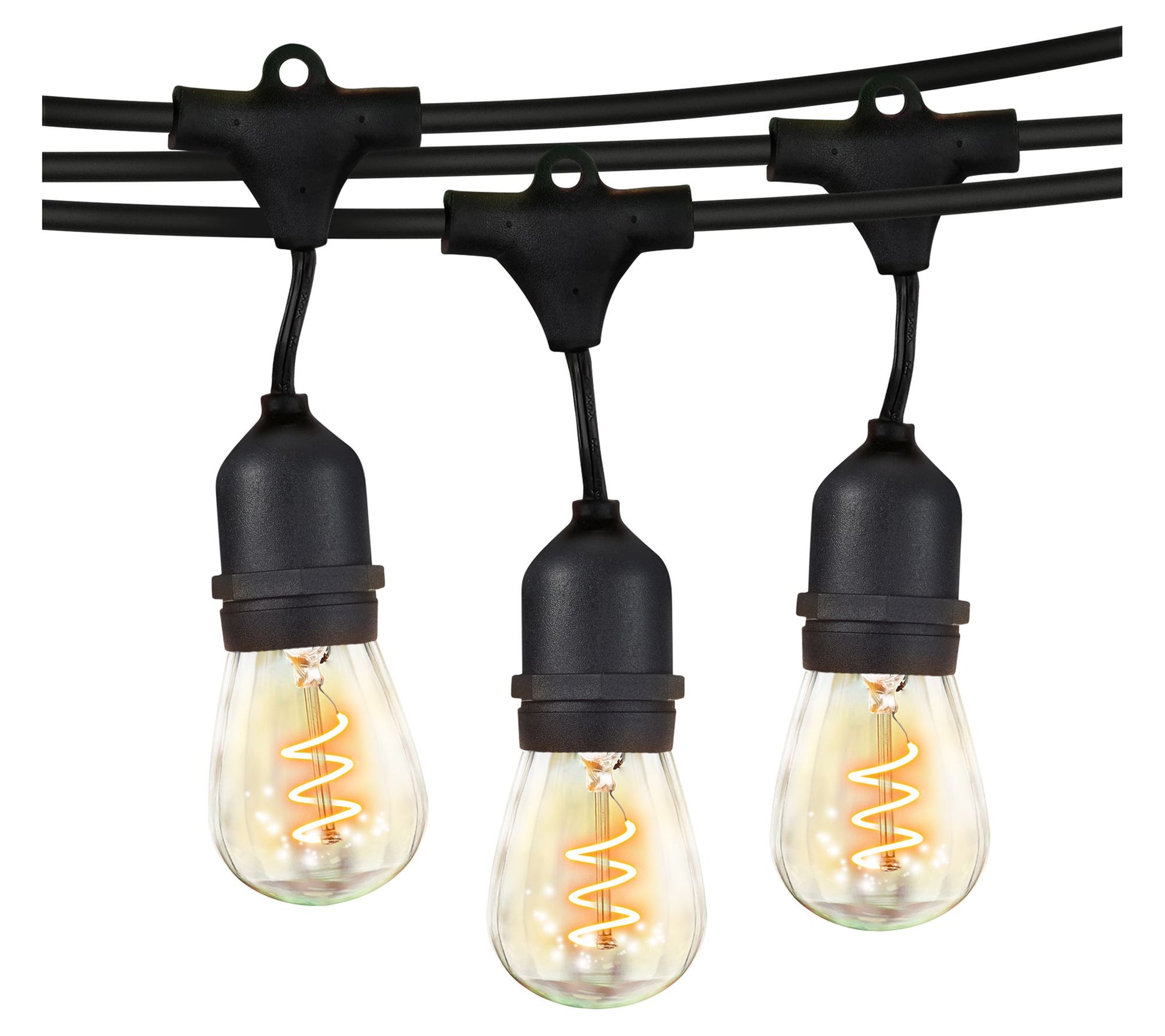 Brightech Ambience Pro LED 48 Ft Spiral Filament String Lights