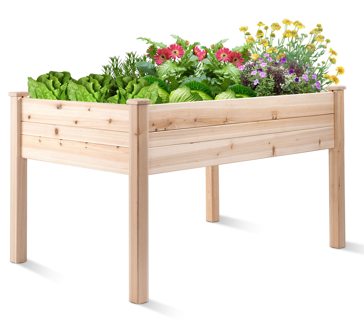 Backyard Expressions 48x30x32in Raised Garden Bed - Natural