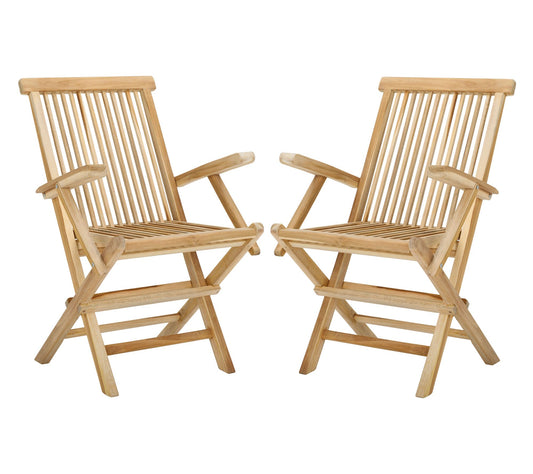 Marcus Teak Folding Arm Chair by Valerie
