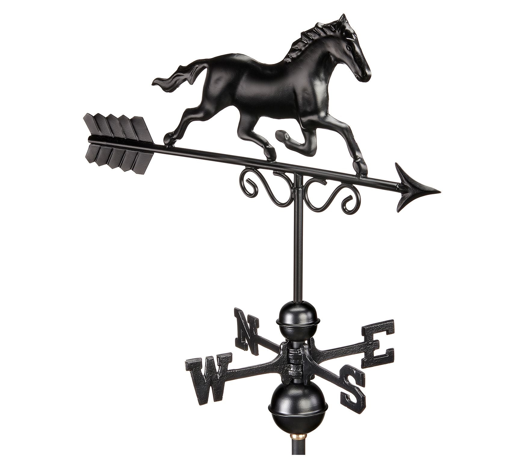 Galloping Horse Weathervane - Black Finish by Good Directions