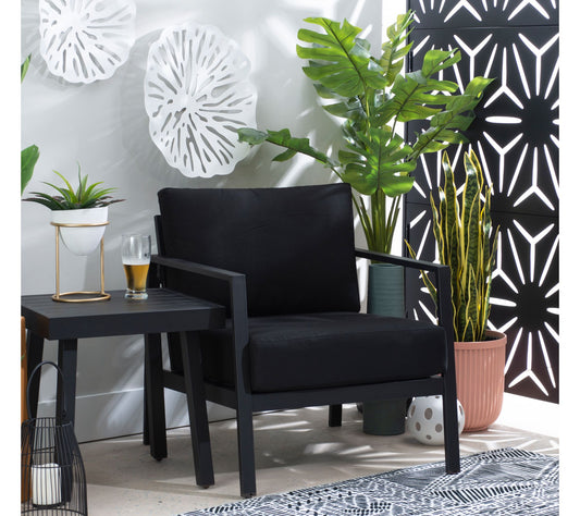 Linon Home Holland Aluminum Single Chair